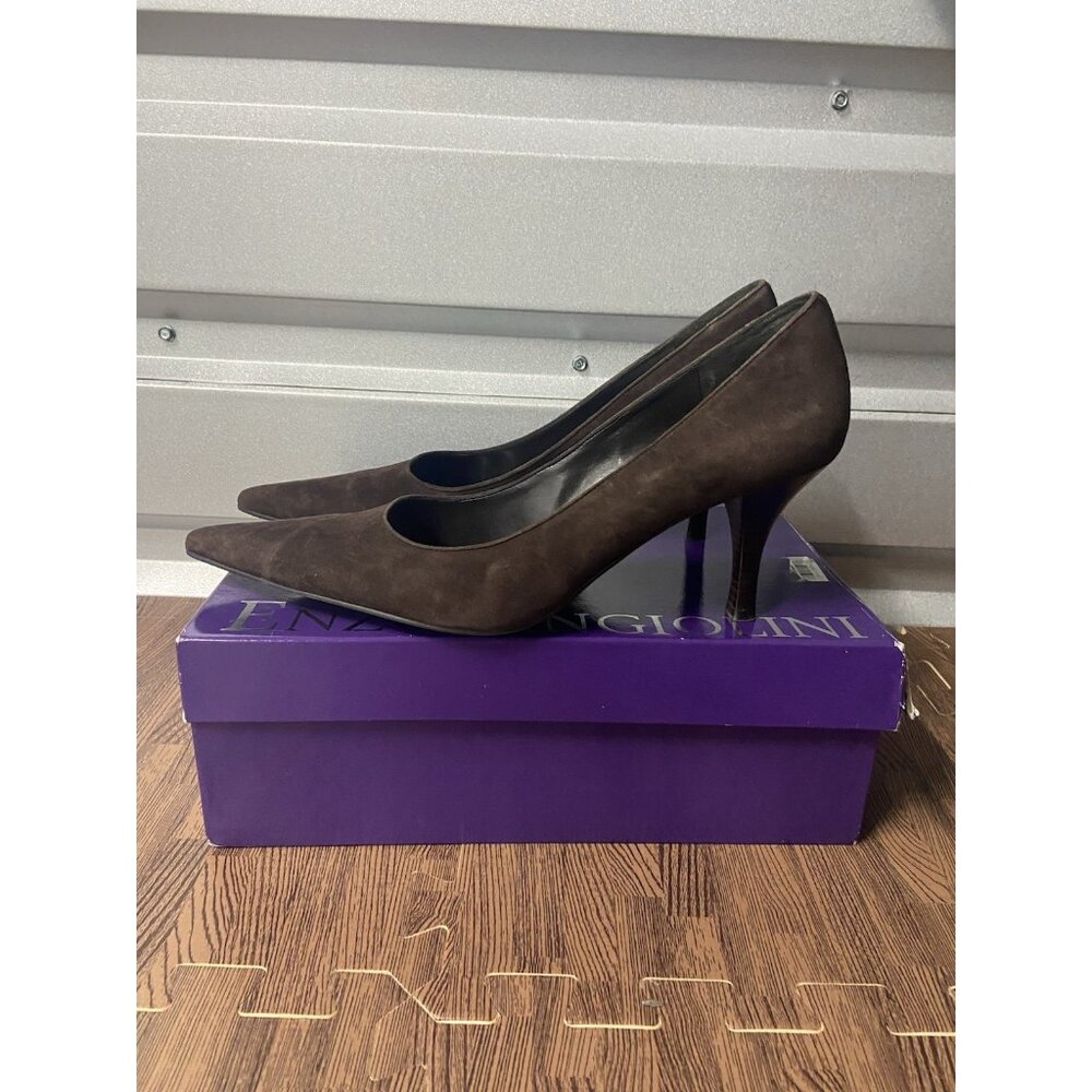 Enzo Angiolini Platform Heels New Brown Size 10 M Suede Eazinnon Shoes
